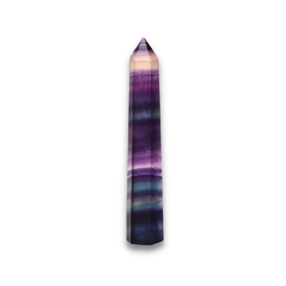 Obélisque Guérison en Fluorite "Stabilité & Clairvoyance"