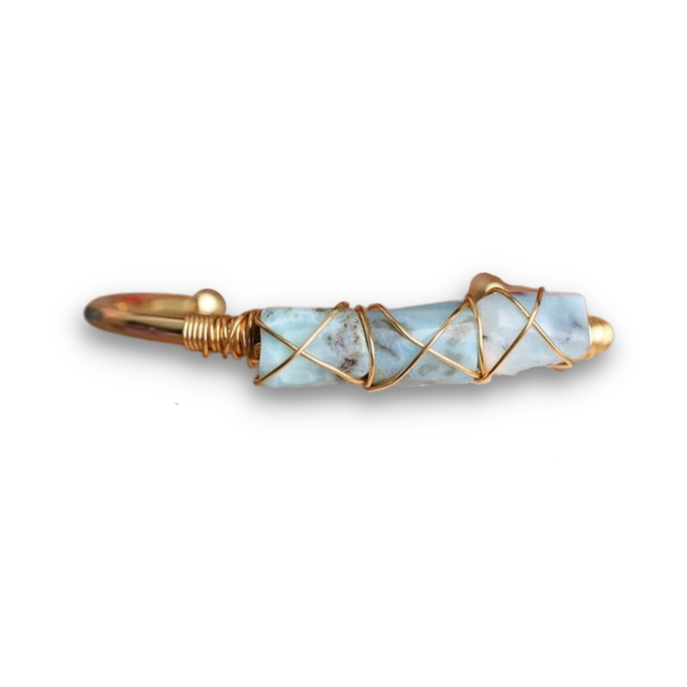 Bracelet en Larimar "Anti-stress & Paix intérieure"