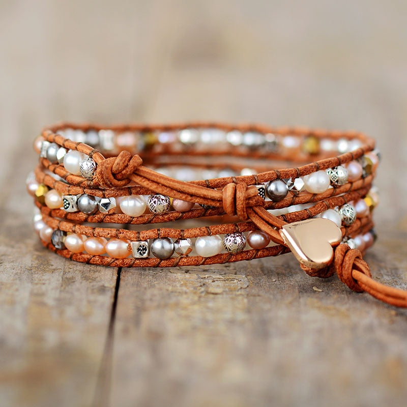 Bracelet Bohémien Tibétain en Perle "Discrétion & Modestie"