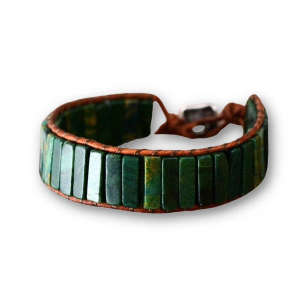 Bracelet Bohémien en Jaspe "Épanouissement & Estime de soi"