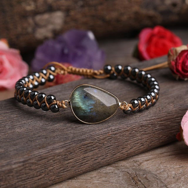 Bracelet Yoga en Labradorite "Protection & Développement"