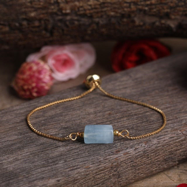 Bracelet en Aigue Marine "Jeunesse & Guérison"