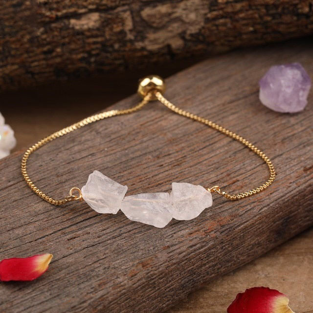 Bracelet en Quartz "Clairvoyance & Sagesse"