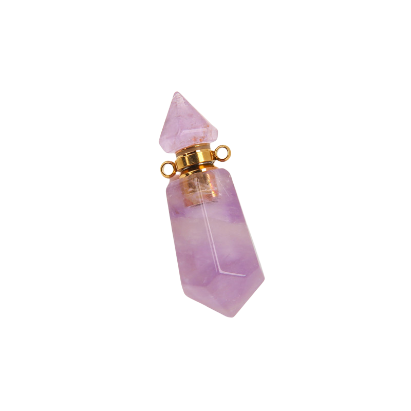 Pendentif Guérison en Améthyste "Force & Sagesse" - Flacon
