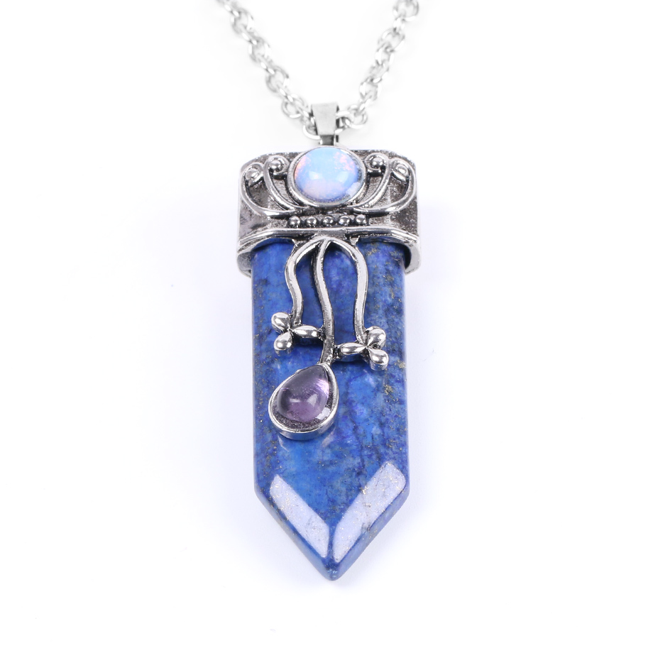 Chaîne et son Pendentif Guérison en Lapis-Lazuli "Santé & Harmonie"