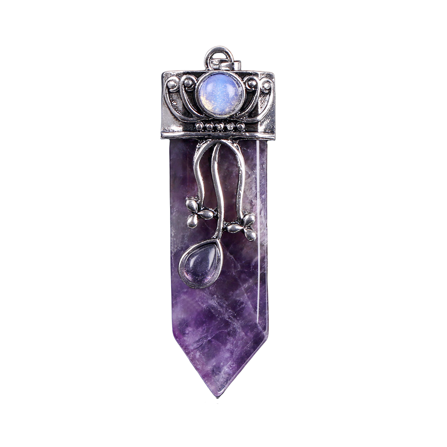 Pendentif Reiki en Améthyste "Force & Sagesse"