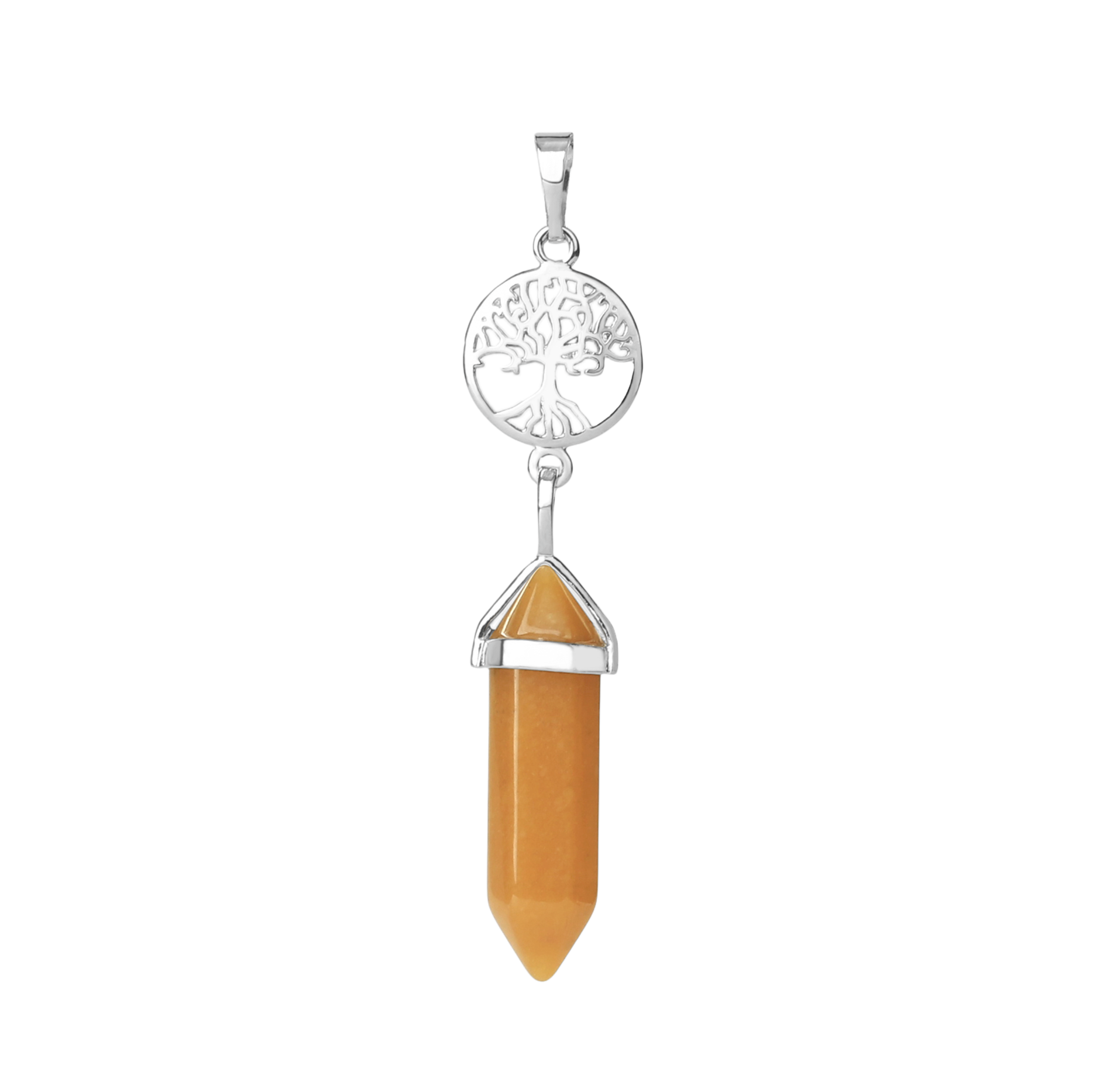 Pendentif en Jade "Tempérance & Tolérance" - Prisme & Arbre de vie