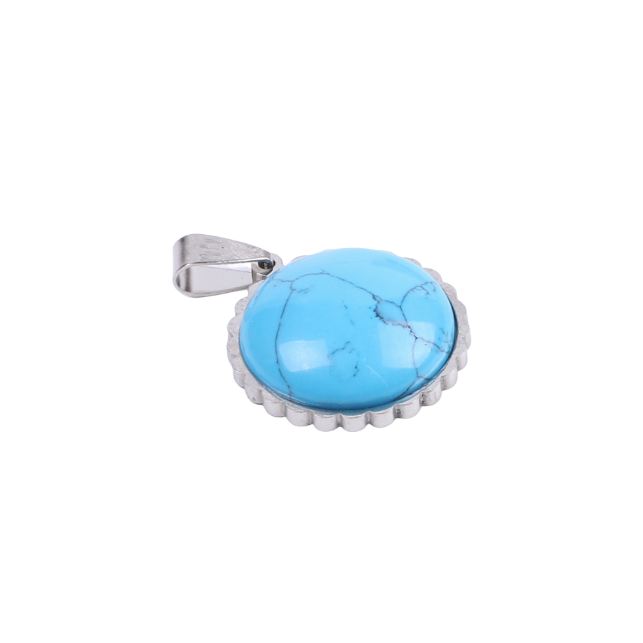 Pendentif en Turquoise "Stabilité & Empathie"