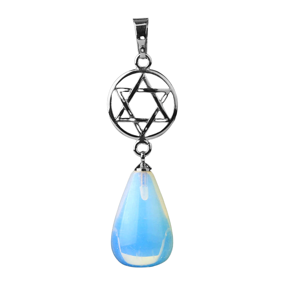Pendentif en Opale "Créativité & Spontanéité" - Goutte étoilé