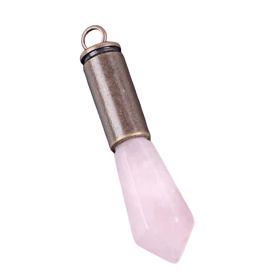 Pendentif Reiki en Quartz rose "Amour & Confiance en soi"