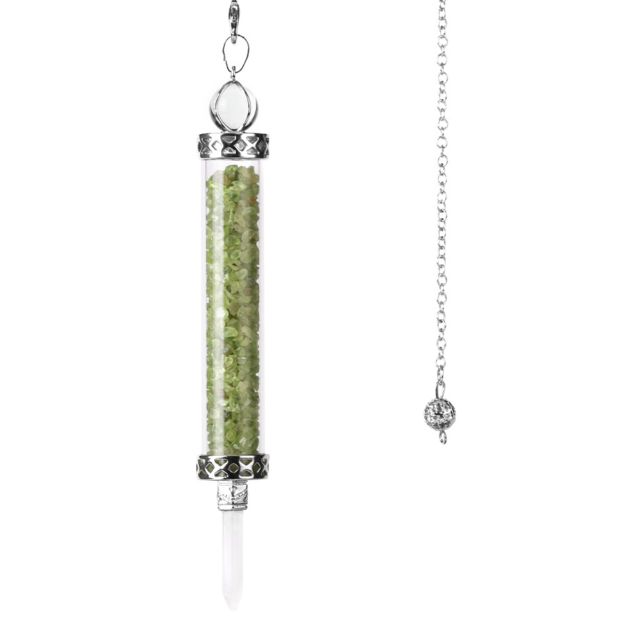 Pendule en Péridot "Pureté & Félicité"