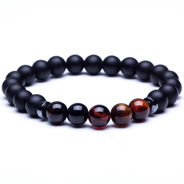 Bracelet en Onyx "Stabilité & Maîtrise de soi"