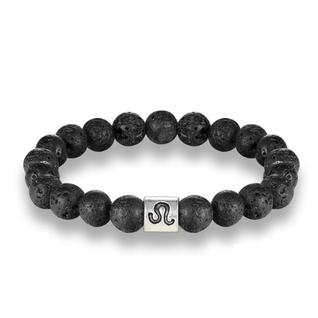 Bracelet en Pierre de lave "Ancrage & Stabilité" - Lion