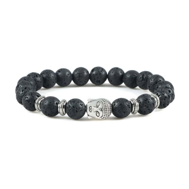 Bracelet en Pierre de lave "Ancrage & Stabilité"