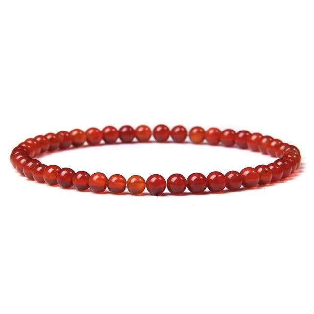 Bracelet Reiki en Agate feu "Énergie & Sécurité"