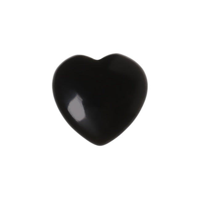 Pierre Taillée Guérison en Obsidienne noire "Protection & Réconfort" - Coeur