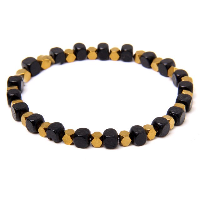 Bracelet en Hématite "Force & Puissance"