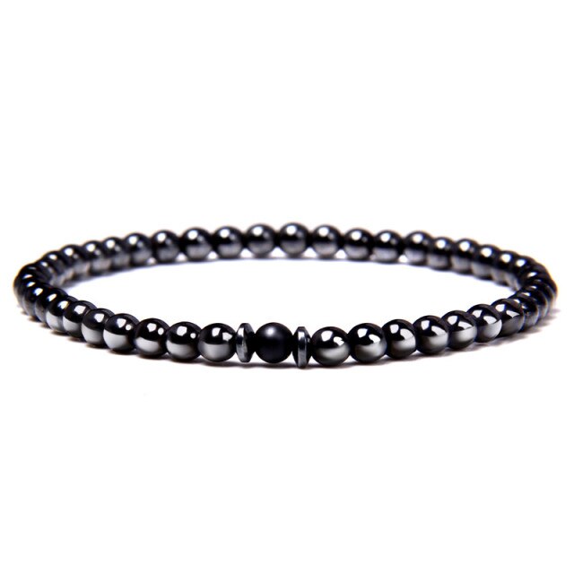Bracelet en Hématite "Force & Puissance"
