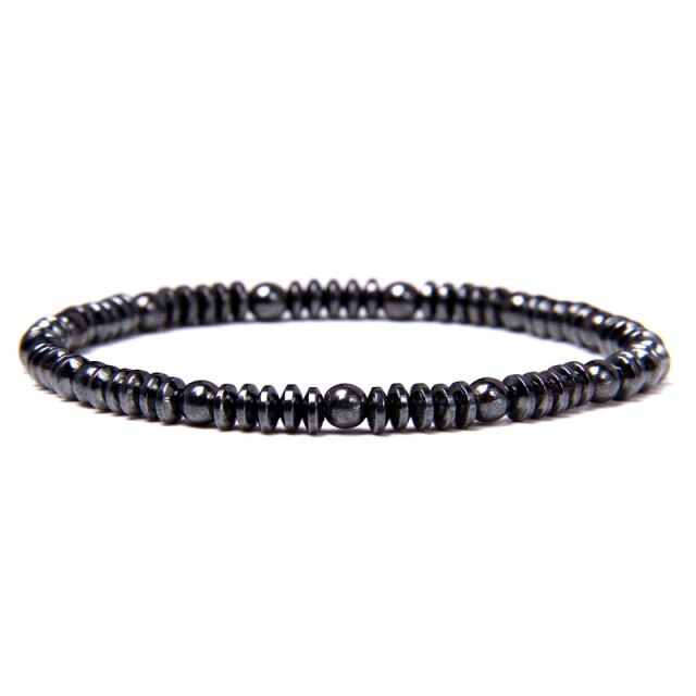Bracelet en Hématite "Force & Puissance"
