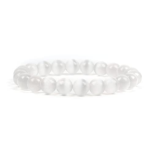 Bracelet Reiki en Sélénite "Courage & Introspection"
