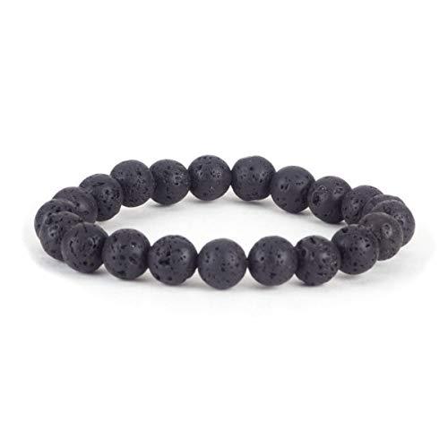 Bracelet Yoga en Pierre de lave "Ancrage & Stabilité"