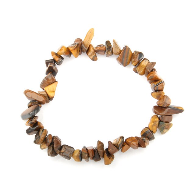 Bracelet Baroque Sept Chakras en Oeil de tigre "Courage & Audace"