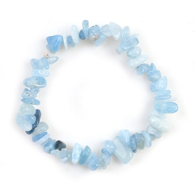 Bracelet Baroque en Aigue Marine "Paix & Sérénité"