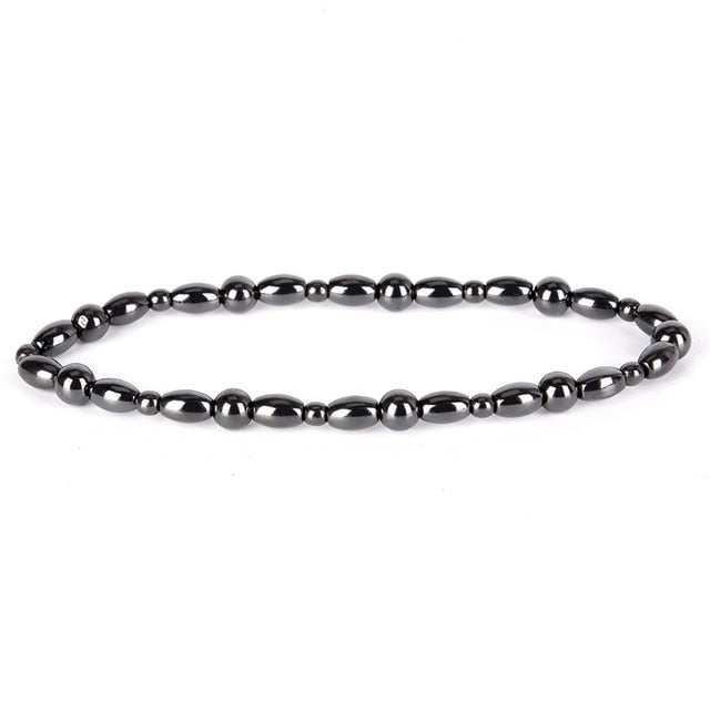 Bracelet Magnétique en Hématite "Force & Puissance"