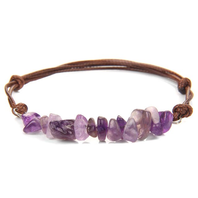 Bracelet Baroque en Améthyste "Force & Sagesse"