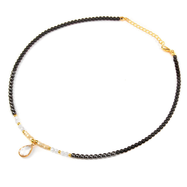 Cordon et son Pendentif en Quartz "Clairvoyance & Sagesse"