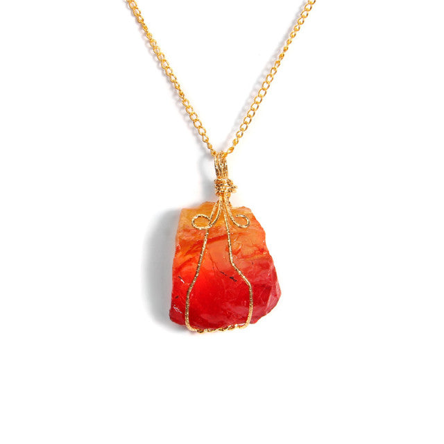 Chaîne et son Pendentif Guérison en Quartz "Clairvoyance & Sagesse"