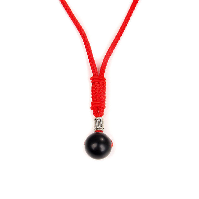 Cordon et son Pendentif Guérison en Obsidienne "Protection & Réconfort"